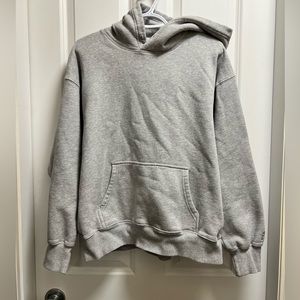 TNA/Aritzia Grey Cozy Fleece Boyfriend Hoodie
